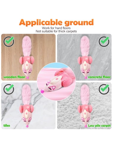 MigiPaws - Plush Mice Car - Rose