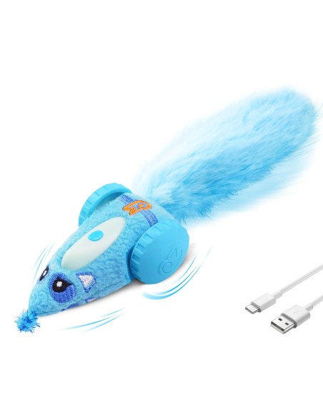 MigiPaws - Plush Mice Car - Bleu