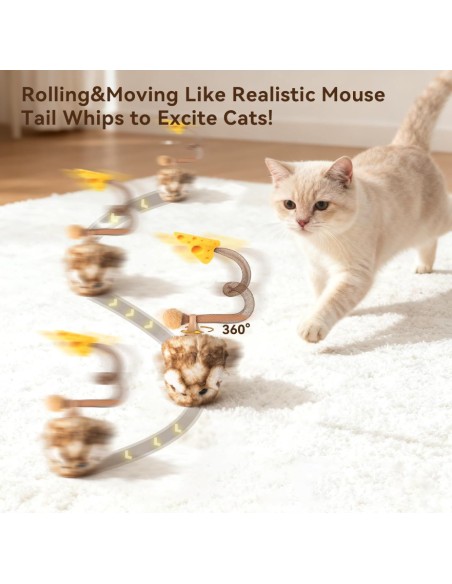 MigiPaws - Interactive MigiMouse - Plüschbraun