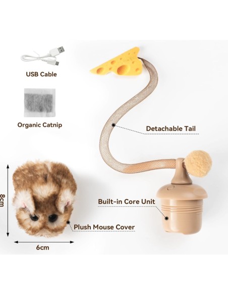 MigiPaws - Interactive MigiMouse - Fuzzy Brown