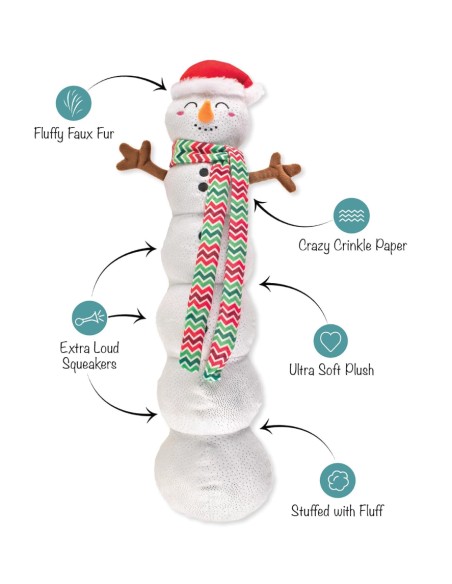 Snowball Party Large Plush Dog Toy