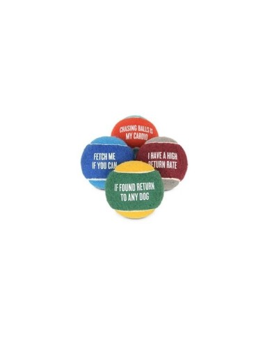 PLAY Dog Toy Dog Tennis Ball (4pcs pack)