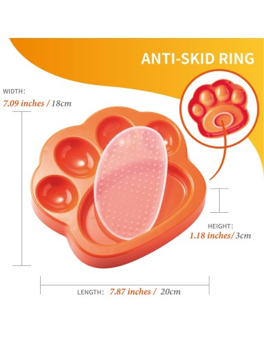 PAW 2-in-1 for Cat Slow Feeder & Lick Pad