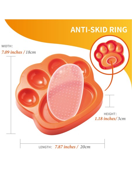 PAW 2-in-1 for Cat Slow Feeder & Lick Pad