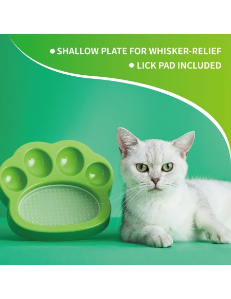 PAW 2-in-1 for Cat Slow Feeder & Lick Pad