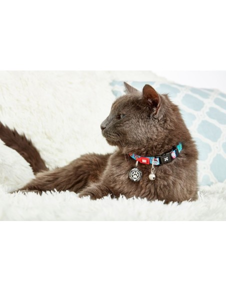 Smart ID Cat Collar - Little Monsters/1 size