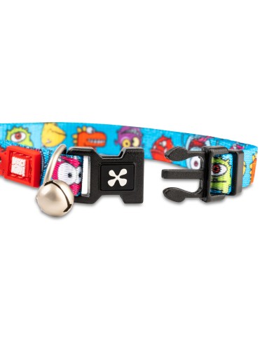Smart ID Cat Collar - Little Monsters/1 size