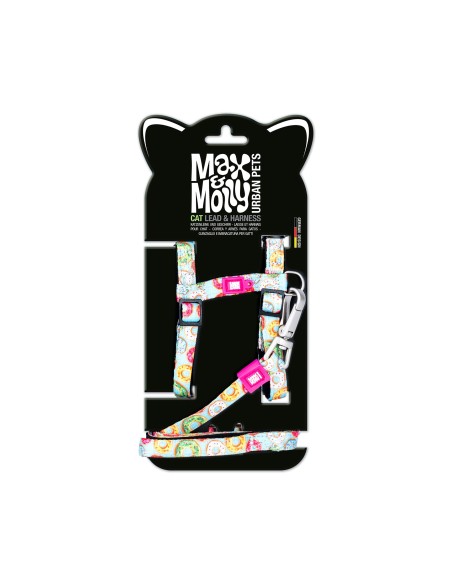 Cat Harness/Leash Set - Donuts/1 Size