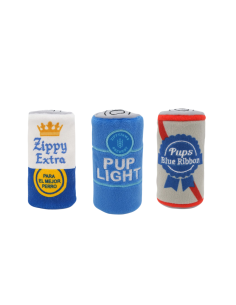 Squeakie Can - Pups Blue Ribbon : ZippyPaws  - Squeakie Can - Pups Blue 2