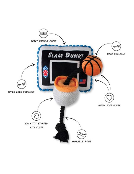 Wagsdale Take It To The Hoop Plush Dog Toy With Rope