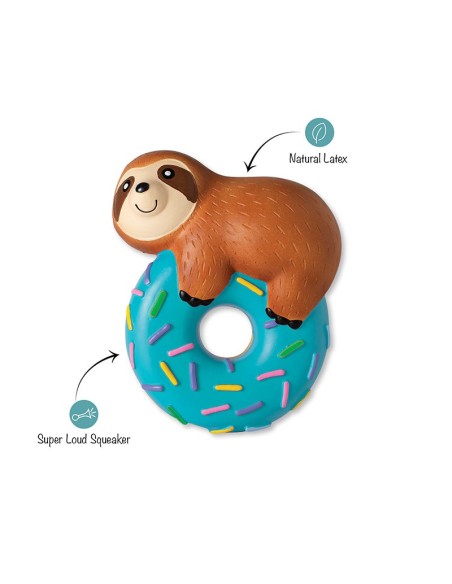 Donut Worry About A Thing Latex Dog Toy - pack of 4