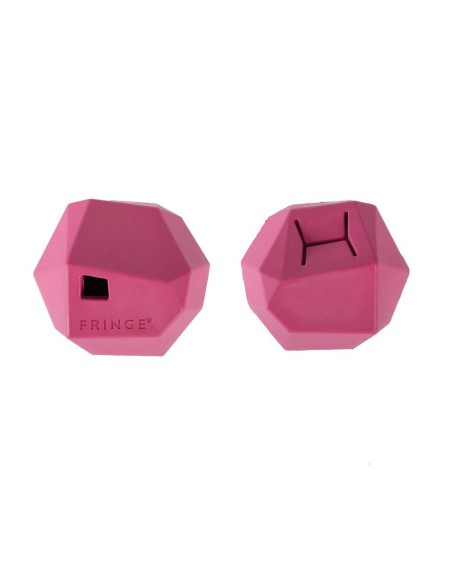 Having A Ball Hot Pink Rubber Dog Toy - pack of 4