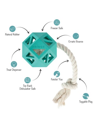 Pull my way turquoise | Rubber | Touw