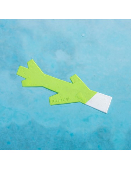 Stick With Me Lime/White Rubber Dog Toy - pack of 4