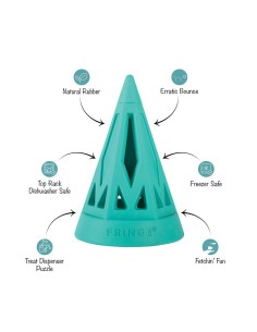 You Cone Do It! Turquoise Rubber Dog Toy - pack of 4 2