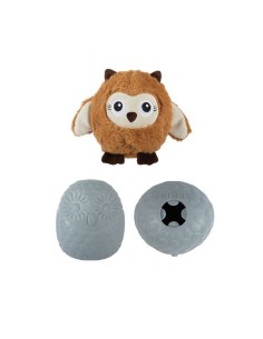 Don't Ruffle My Feathers Rubber/Plush Dog Toy - pack of 4