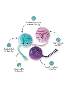 Time To Unwind Cat Toy - pack of 4 2