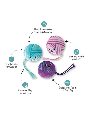 Time To Unwind Cat Toy - pack of 4