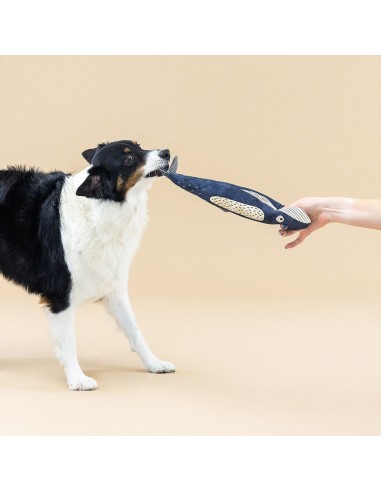 THERE SHE BLOWS CANVAS DOG TOY