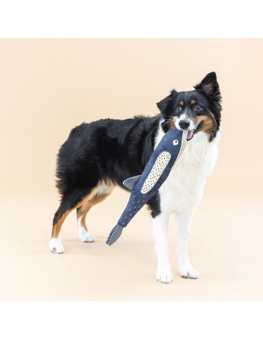 THERE SHE BLOWS CANVAS DOG TOY