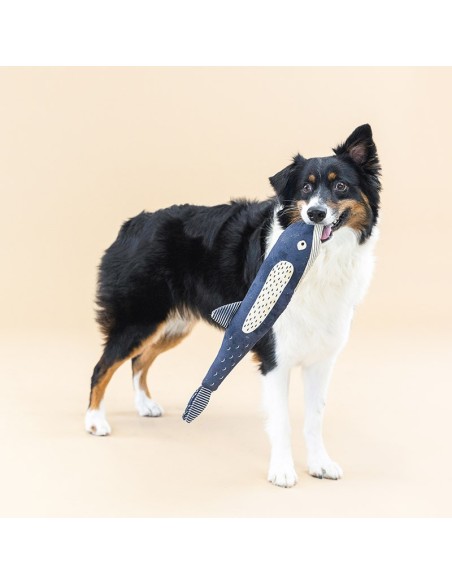 THERE SHE BLOWS CANVAS DOG TOY
