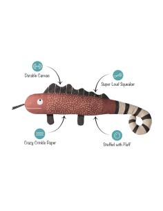 ONE IN A CHAMELEON CANVAS DOG TOY 2