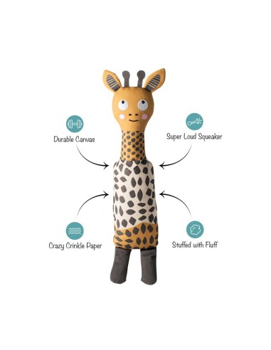 HIGH THERE CANVAS DOG TOY