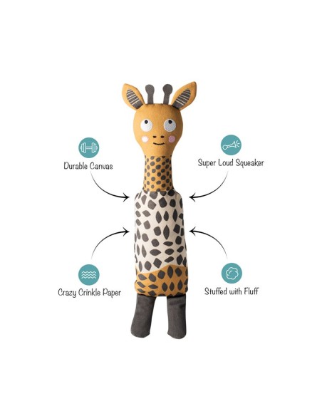 HIGH THERE CANVAS DOG TOY