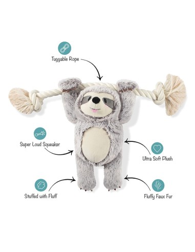 Girlie sloth on a rope | Touw